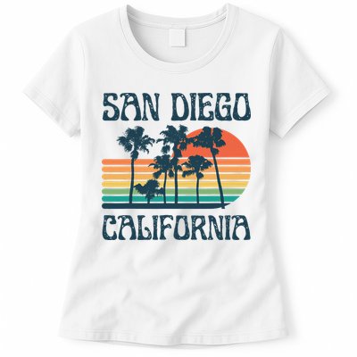 San Diego California Summer Vacation Vintage Womens T-Shirt
