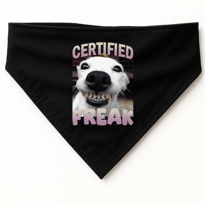 Silly Dog Certified Freak Dog I Got That Dog In Me Meme USA-Made Doggie Bandana