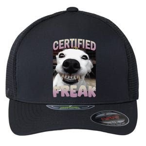 Silly Dog Certified Freak Dog I Got That Dog In Me Meme Flexfit Unipanel Trucker Cap