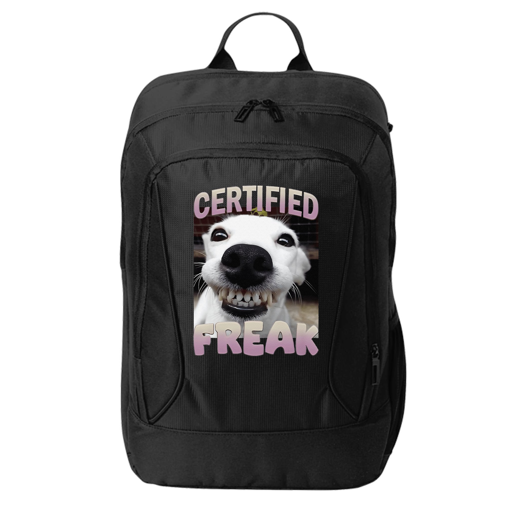 Silly Dog Certified Freak Dog I Got That Dog In Me Meme City Backpack