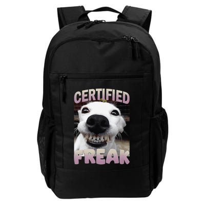 Silly Dog Certified Freak Dog I Got That Dog In Me Meme Backpack