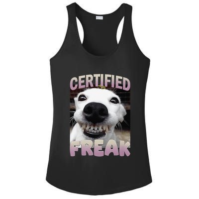 Silly Dog Certified Freak Dog I Got That Dog In Me Meme Ladies PosiCharge Competitor Racerback Tank