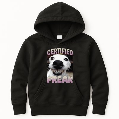 Silly Dog Certified Freak Dog I Got That Dog In Me Meme Kids Hoodie