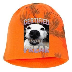 Silly Dog Certified Freak Dog I Got That Dog In Me Meme Kati - Camo Knit Beanie