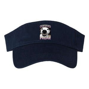 Silly Dog Certified Freak Dog I Got That Dog In Me Meme Valucap Bio-Washed Visor