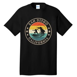 San Diego California Surfing San Diego Tall T-Shirt