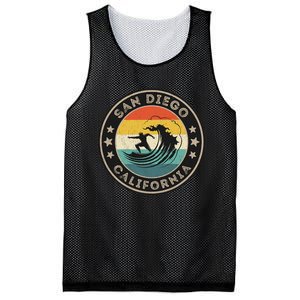 San Diego California Surfing San Diego Mesh Reversible Basketball Jersey Tank