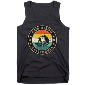 San Diego California Surfing San Diego Tank Top