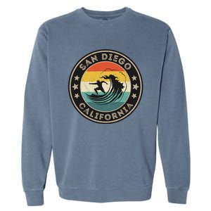 San Diego California Surfing San Diego Garment-Dyed Sweatshirt