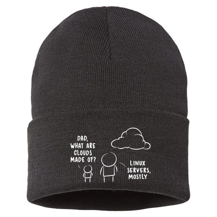Software Developer Computer Engineer Nerd Funny Programmer Sustainable Knit Beanie