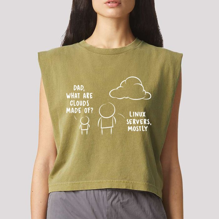 Software Developer Computer Engineer Nerd Funny Programmer Garment-Dyed Women's Muscle Tee