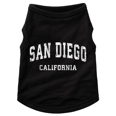 San Diego California Ca Vintage Varsity Sports Doggie Tank