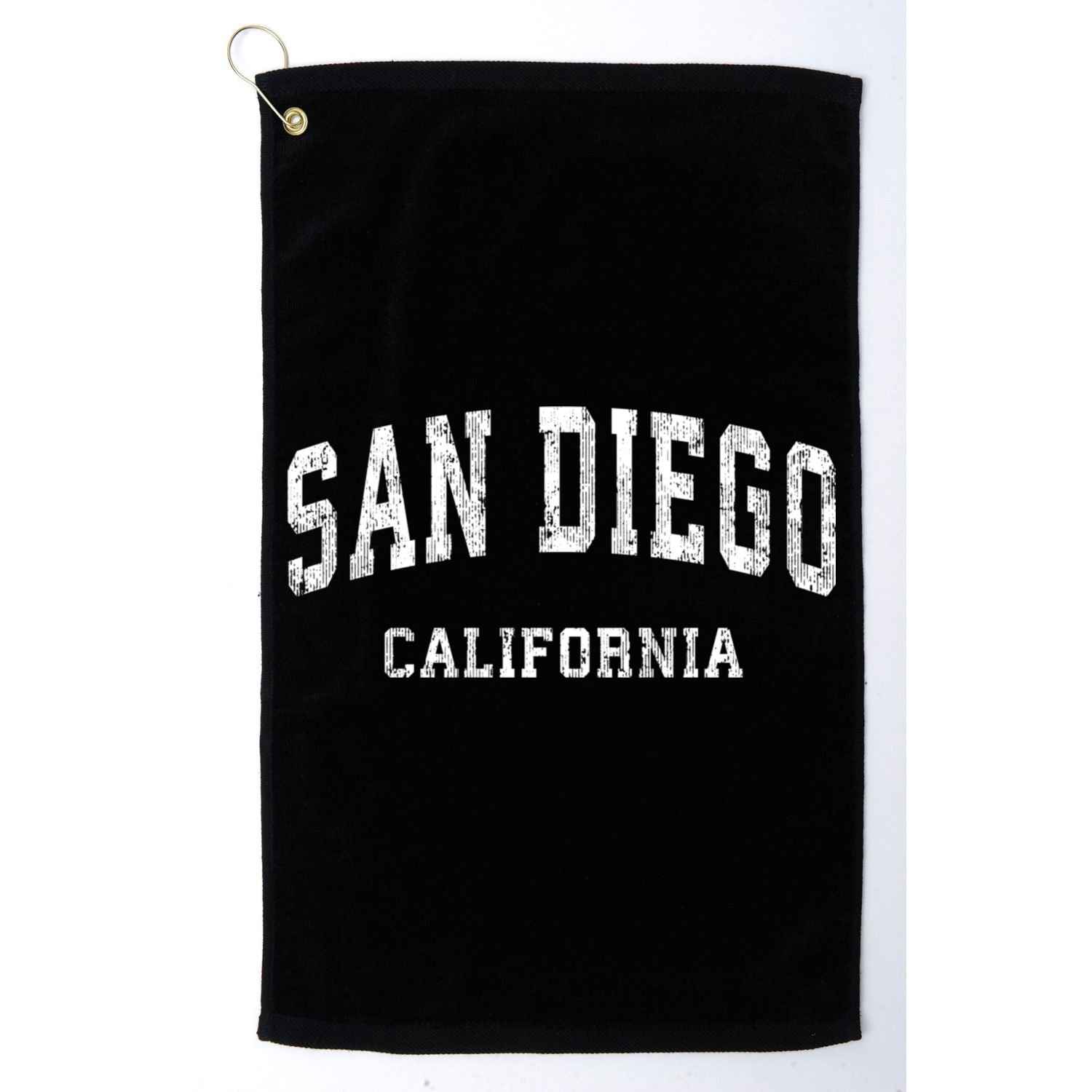 San Diego California Ca Vintage Varsity Sports Golf Towel