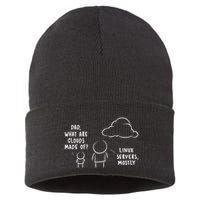 Software Developer Computer Engineer Nerd Funny Programmer Sustainable Knit Beanie