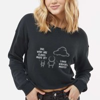 Software Developer Computer Engineer Nerd Funny Programmer Cropped Pullover Crew