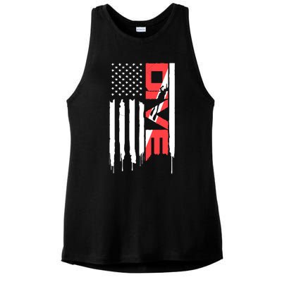 Scuba Diving Diver Down Flag | Scuba Diver | Scuba Diving Ladies PosiCharge Tri-Blend Wicking Tank