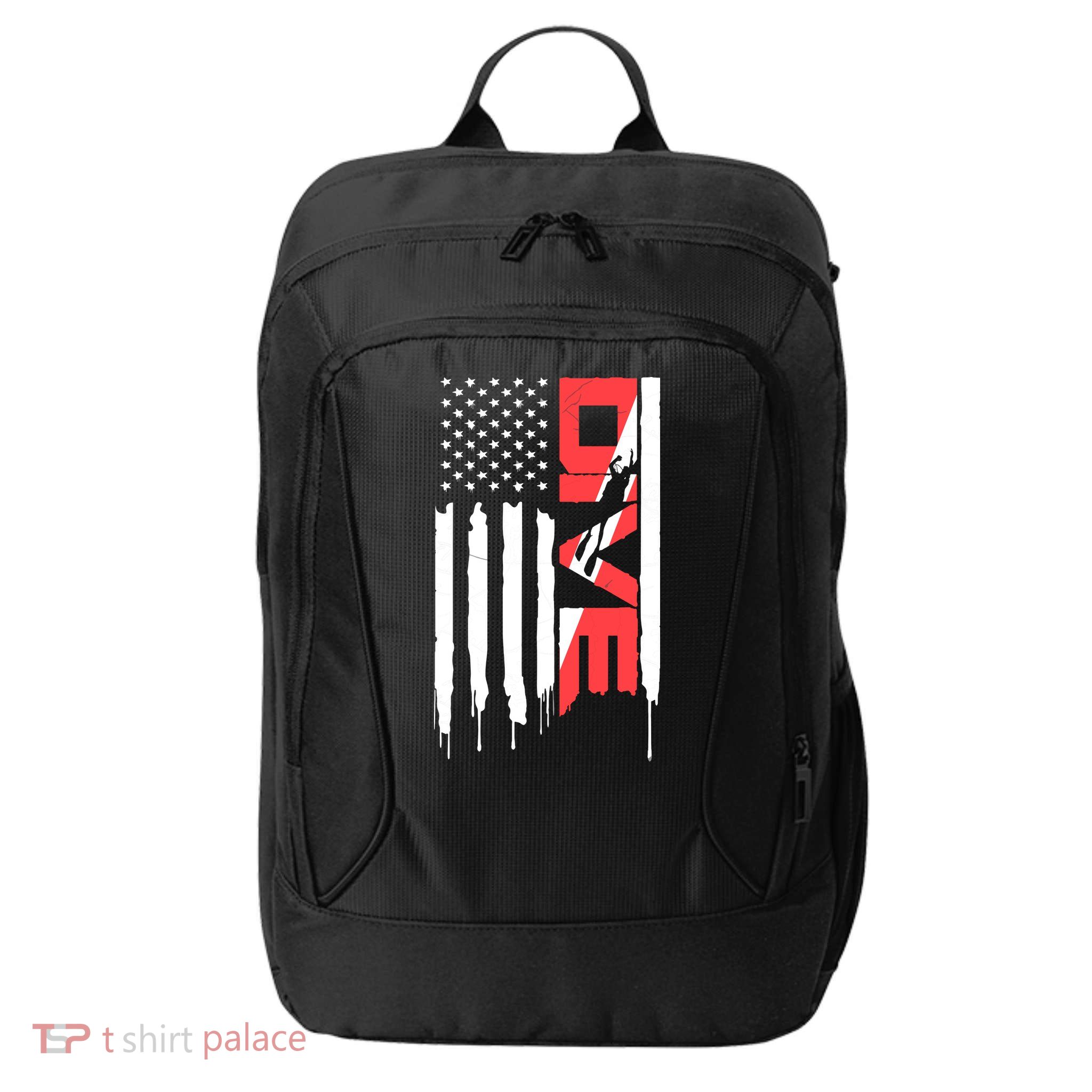 Scuba Diving Diver Down Flag | Scuba Diver | Scuba Diving City Backpack
