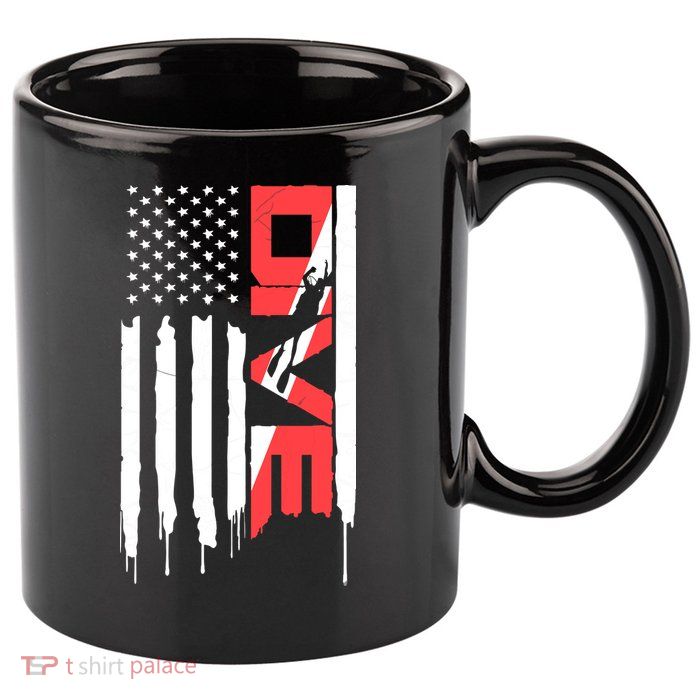 Scuba Diving Diver Down Flag | Scuba Diver | Scuba Diving 11oz C Handle Ceramic Mug