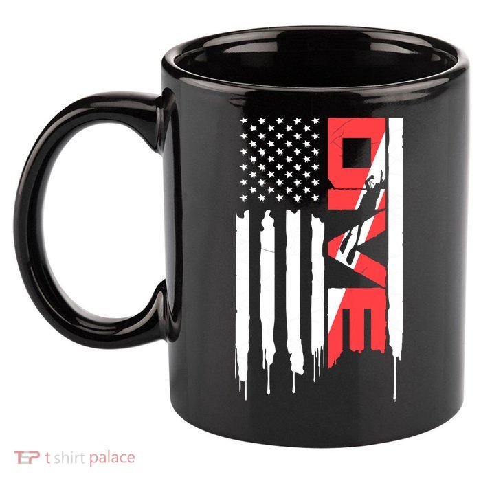 Scuba Diving Diver Down Flag | Scuba Diver | Scuba Diving 11oz C Handle Ceramic Mug