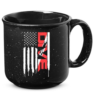 Scuba Diving Diver Down Flag | Scuba Diver | Scuba Diving 15oz Campfire Ceramic Mug
