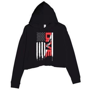 Scuba Diving Diver Down Flag | Scuba Diver | Scuba Diving Crop Fleece Hoodie