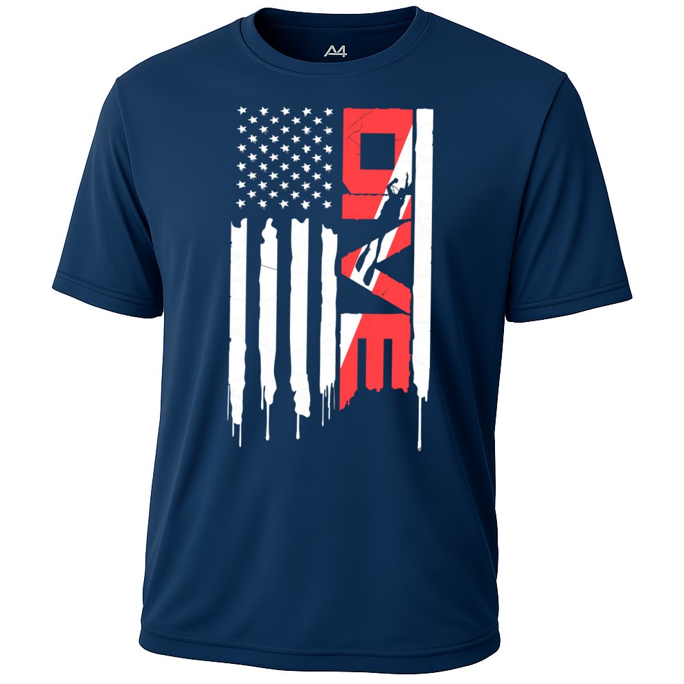 Scuba Diving Diver Down Flag | Scuba Diver | Scuba Diving Performance Shirt
