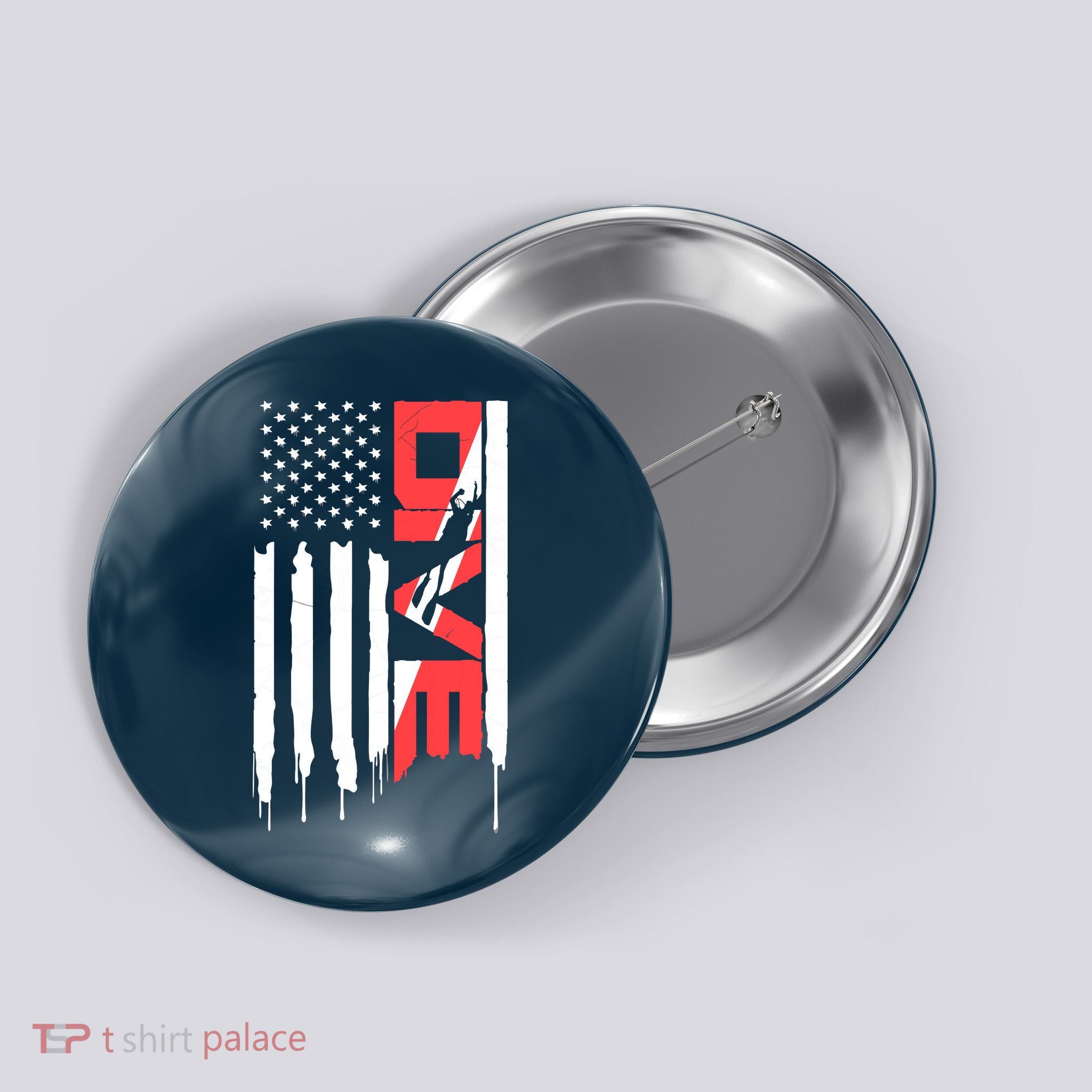 Scuba Diving Diver Down Flag | Scuba Diver | Scuba Diving Button