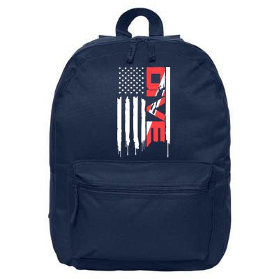 Scuba Diving Diver Down Flag | Scuba Diver | Scuba Diving 16 in Basic Backpack
