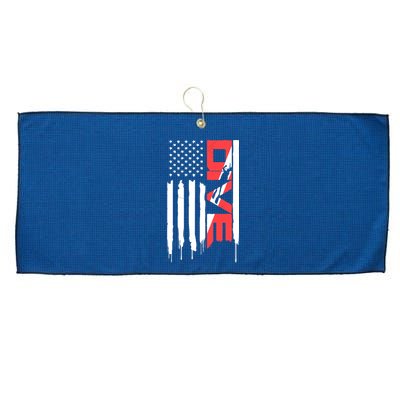 Scuba Diving Diver Down Flag | Scuba Diver | Scuba Diving Large Microfiber Waffle Golf Towel