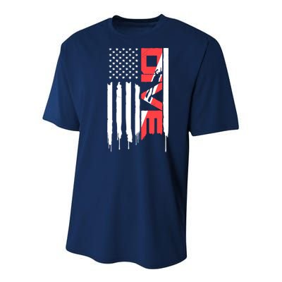 Scuba Diving Diver Down Flag | Scuba Diver | Scuba Diving Youth Performance Sprint T-Shirt