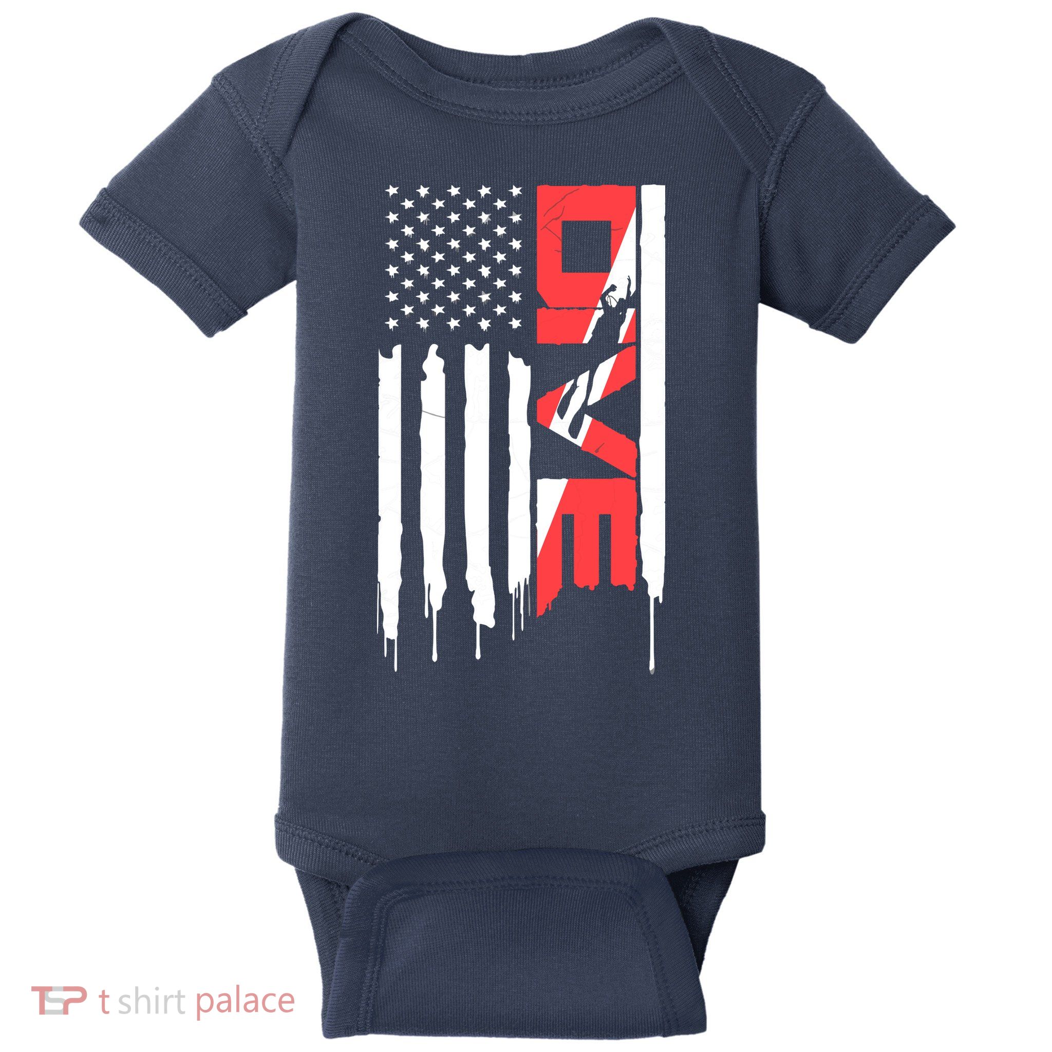 Scuba Diving Diver Down Flag | Scuba Diver | Scuba Diving Baby Bodysuit