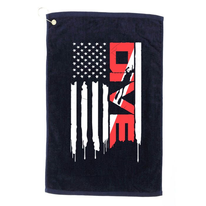 Scuba Diving Diver Down Flag | Scuba Diver | Scuba Diving Golf Towel