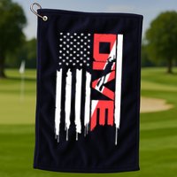 Scuba Diving Diver Down Flag | Scuba Diver | Scuba Diving Golf Towel