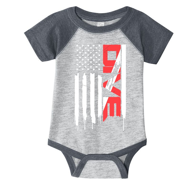 Scuba Diving Diver Down Flag | Scuba Diver | Scuba Diving Infant Baby Jersey Bodysuit