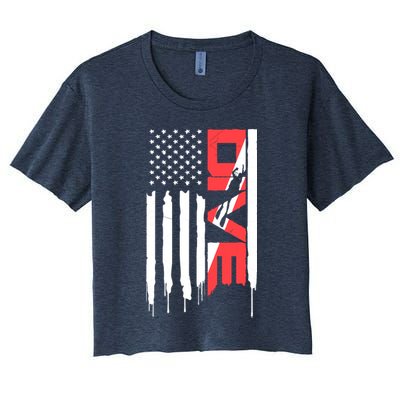 Scuba Diving Diver Down Flag | Scuba Diver | Scuba Diving Crop Top