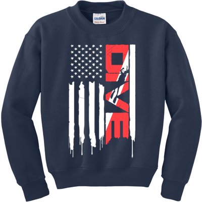 Scuba Diving Diver Down Flag | Scuba Diver | Scuba Diving Kids Sweatshirt