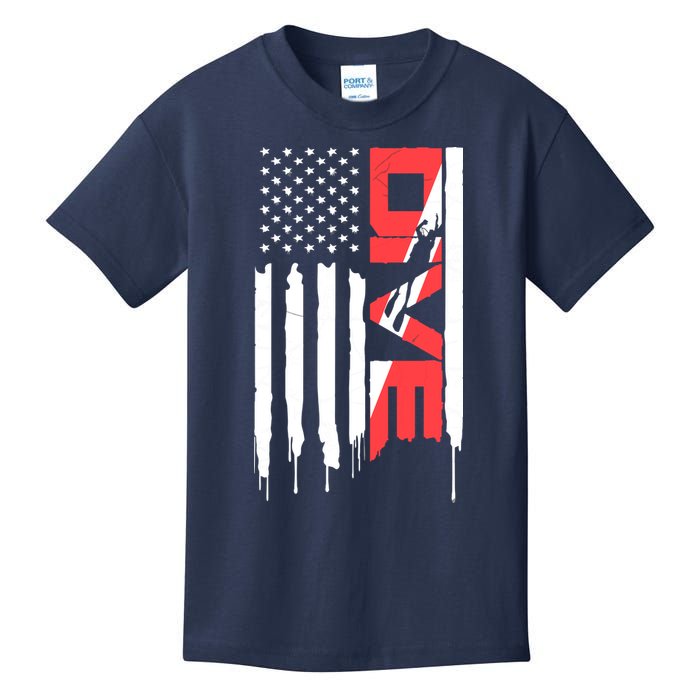 Scuba Diving Diver Down Flag | Scuba Diver | Scuba Diving Kids T-Shirt