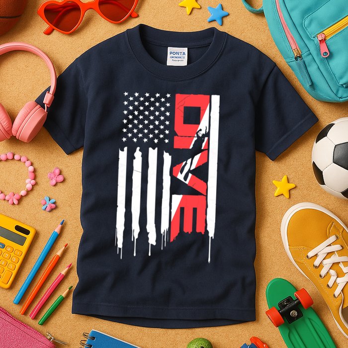 Scuba Diving Diver Down Flag | Scuba Diver | Scuba Diving Kids T-Shirt