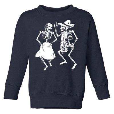 Skeletons Dancing Day Of Dead Dia De Los Muertos Halloween Party Skeleton Toddler Sweatshirt