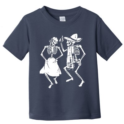 Skeletons Dancing Day Of Dead Dia De Los Muertos Halloween Party Skeleton Toddler T-Shirt