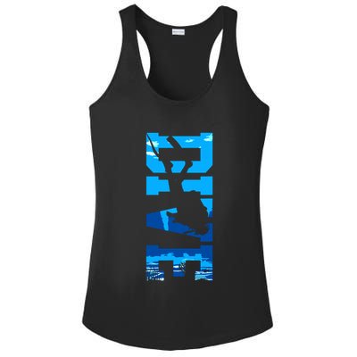 Scuba Diving DIVE Scuba Diver Gift Ladies PosiCharge Competitor Racerback Tank