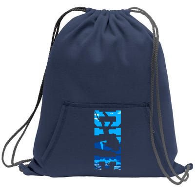 Scuba Diving DIVE Scuba Diver Gift Sweatshirt Cinch Pack Bag