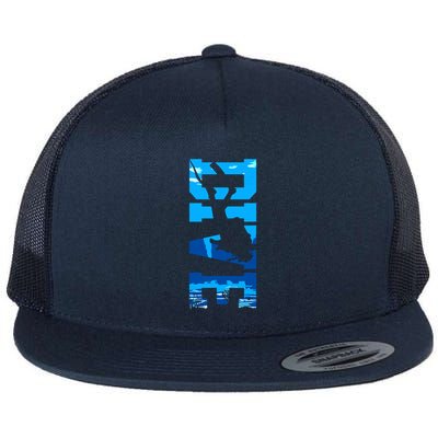 Scuba Diving DIVE Scuba Diver Gift Flatbill Hat
