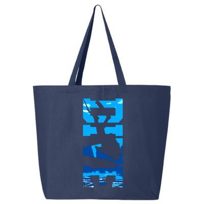 Scuba Diving DIVE Scuba Diver Gift 25L Jumbo Tote