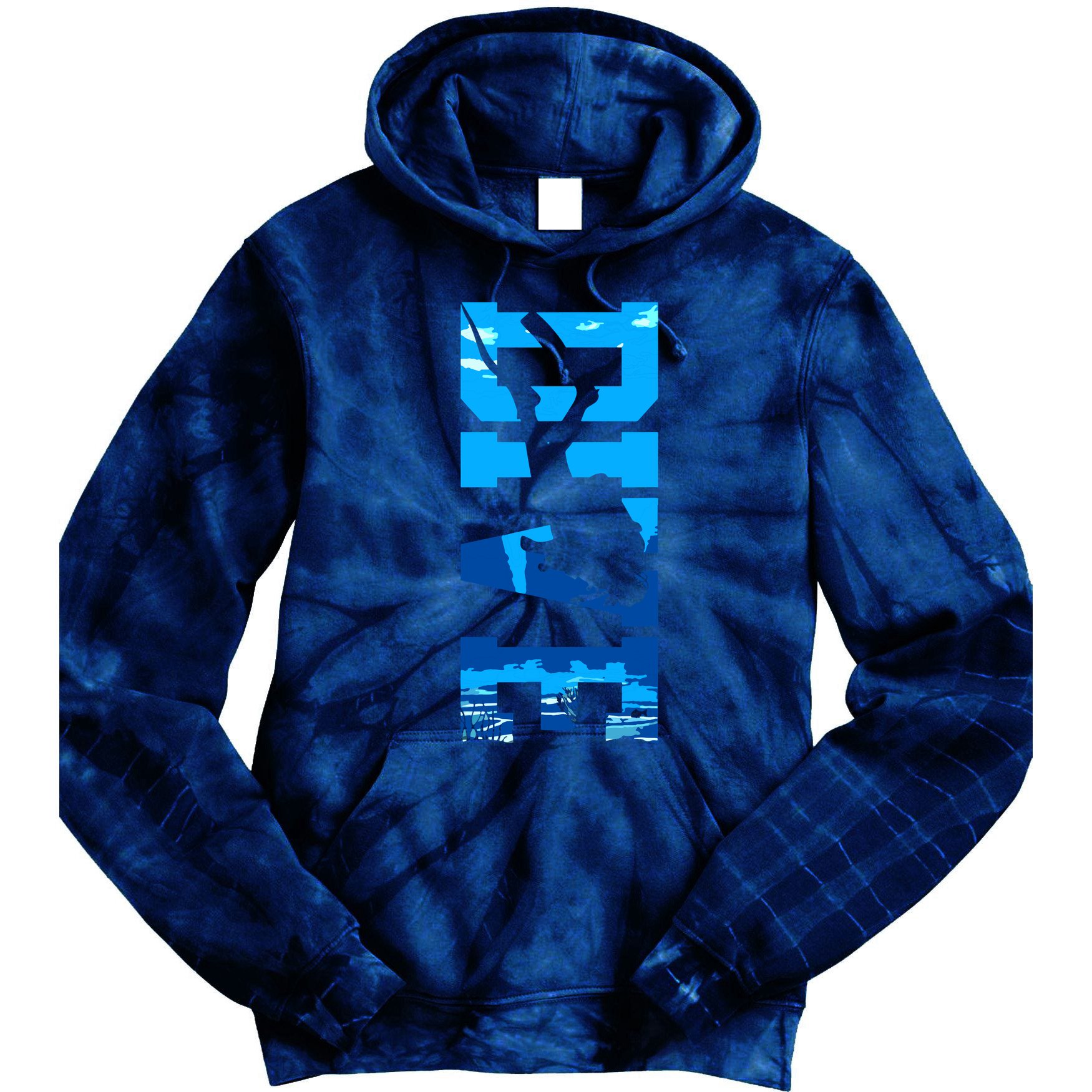 Scuba Diving DIVE Scuba Diver Gift Tie Dye Hoodie