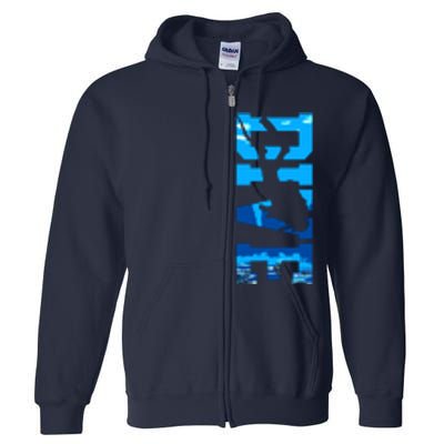 Scuba Diving DIVE Scuba Diver Gift Full Zip Hoodie