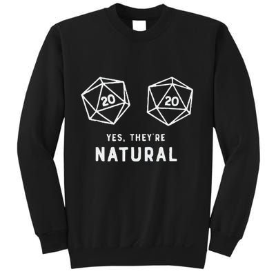 Slimecicle Dice D20 Yes They’Re Natural Sweatshirt
