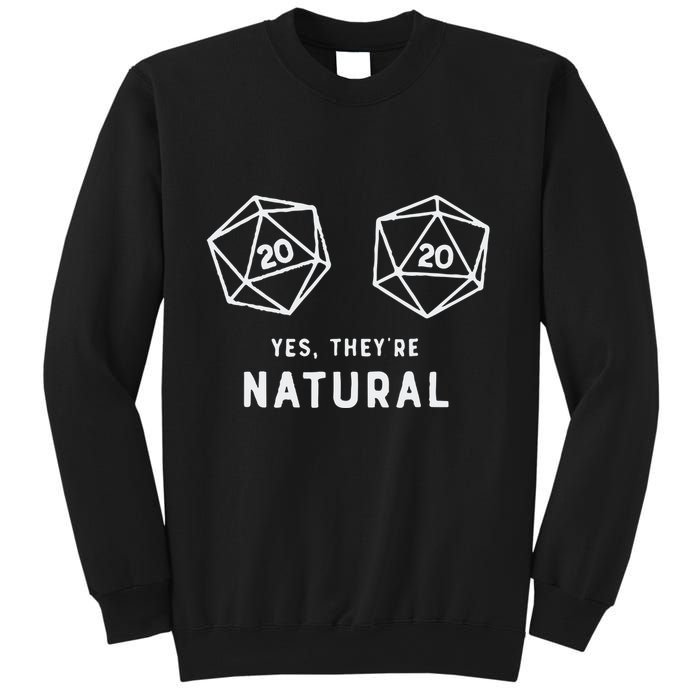 Slimecicle Dice D20 Yes They’Re Natural Sweatshirt