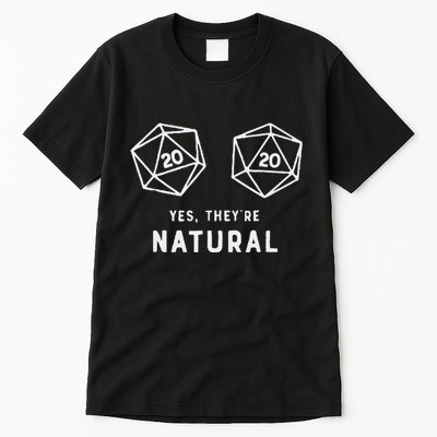 Slimecicle Dice D20 Yes They’Re Natural Tall T-Shirt