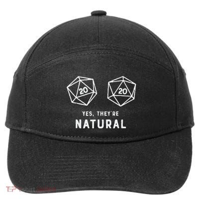 Slimecicle Dice D20 Yes They’Re Natural 7-Panel Snapback Hat